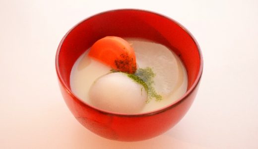 香川の雑煮「あんもち雑煮」の作り方 ：煮干し出汁と白味噌、そしてあんで甘塩っぱい美味しい雑煮が出来上がります